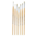 قلمو نقاشی ره اورد ست ۷ عددی تخت دسته کرم