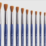 قلمو دسته کوتاه گرد لاجوردی (سری 1384)ECBL