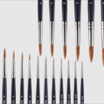 قلمو دسته کوتاه آبرنگی بهزاد گرد (سری 101)